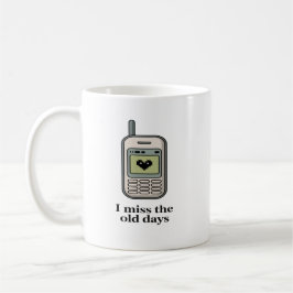 Retro gammal mobiltelefon – Jag saknar de gamla da Kaffemugg