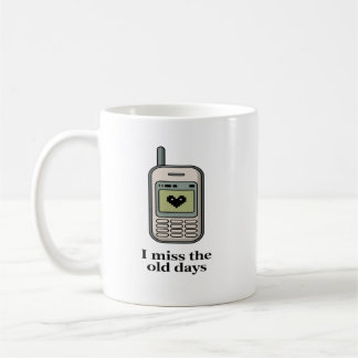 Retro gammal mobiltelefon – Jag saknar de gamla da Kaffemugg
