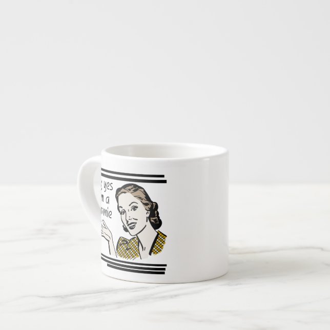 Retro Gammie-gåvor Espressomugg (Framsida vänster)