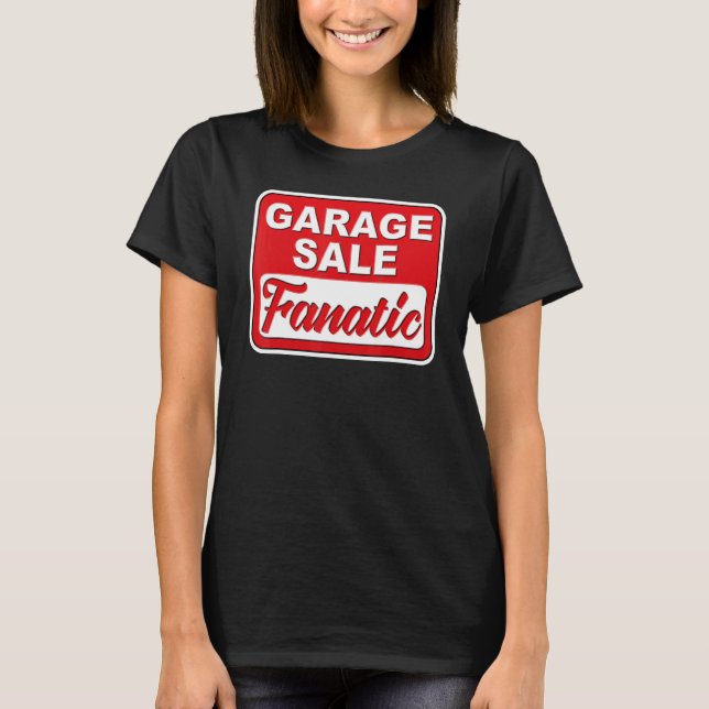 Retro Garage Sale Fanatic Thriiting T Shirt (Framsida)