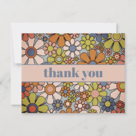 Retro Garden Vintage 60s 70s Aesthetic Flowers Tack Kort