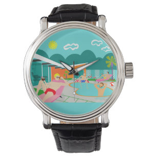 Retro Gay Bassäng Party Watch Armbandsur