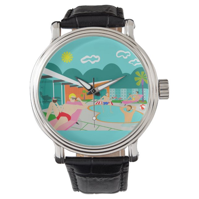 Retro Gay Bassäng Party Watch Armbandsur (Framsida)