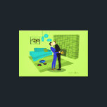 Retro Gay Couple i Kärlek Canvastryck<br><div class="desc">Det här Retro Gay Couple i Kärlek-konstruktionen är en perfekt blandning av passion och kitsch. 1960-talets stil, minimalistisk konstdesign, har ett attraktivt homosexuella par som kysses i mitten i det där hemmet med oklanderligt dekorerad tidskapsel. Ljuset, den gröna tegelstenen, är en stämning för de välodlade herrarna, eftersom vändbordet spelar en...</div>