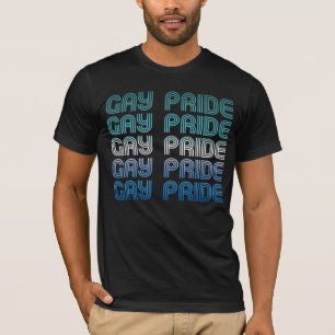 Retro Gay Manlig Stolthet T-Shirt