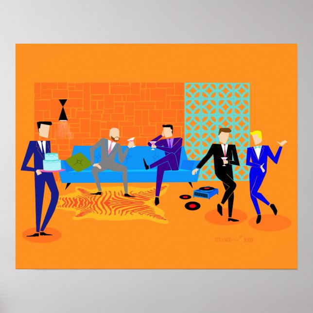 Retro Gay Party Poster (Framsidan)