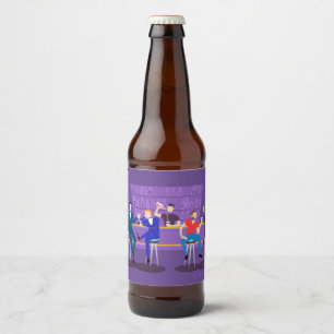 Retro Gay Pub Beer Flaska-etikett Ölflaska Etikett