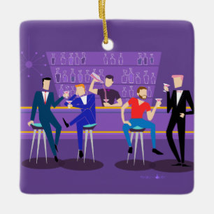 Retro Gay Pub keramiskt ornament