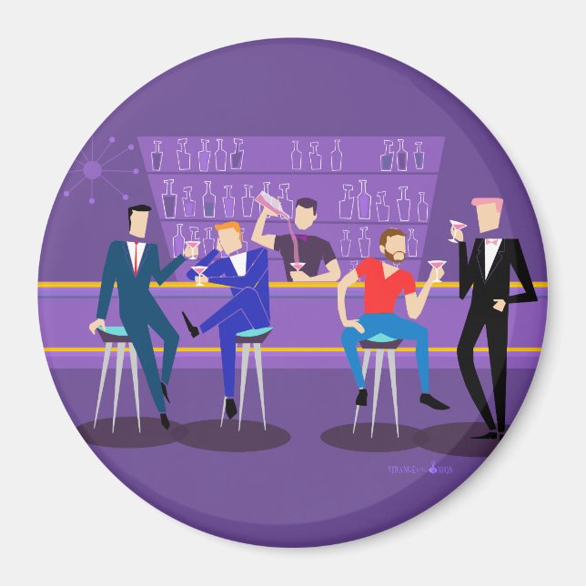 Retro Gay Pub Magnet (Framsidan)