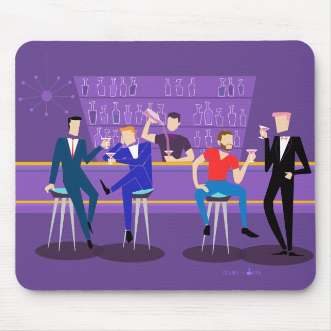 Retro Gay Pub Mousepad Musmatta (Framsidan)