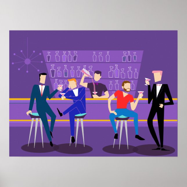 Retro Gay Pub Poster (Framsidan)