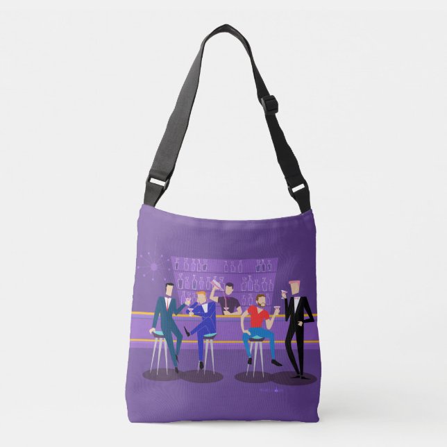 Retro Gay Pub Tote Bag Axelväska (Framsida)
