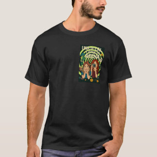Retro Geek Cinema av en lime och en sand T Shirt