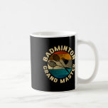 Retro Gekreuzte Badminton Schläger Badminton Grand Kaffemugg<br><div class="desc">Retro Gekreuzte Badminton Schläger Badminton Grand Master</div>