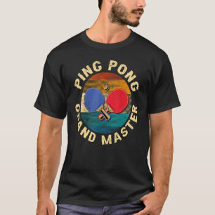 Retro Gekreuzte Ping Pong Schläger Ping Pong Grand T Shirt