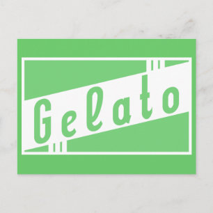 retro gelato vykort