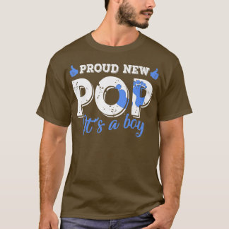 Retro Gender Reveal Proud New Pop Det är en pojke T Shirt