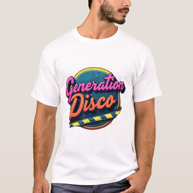 Retro Generation Disco T-Shirt - Unisex Disco T-Sh (Framsida)