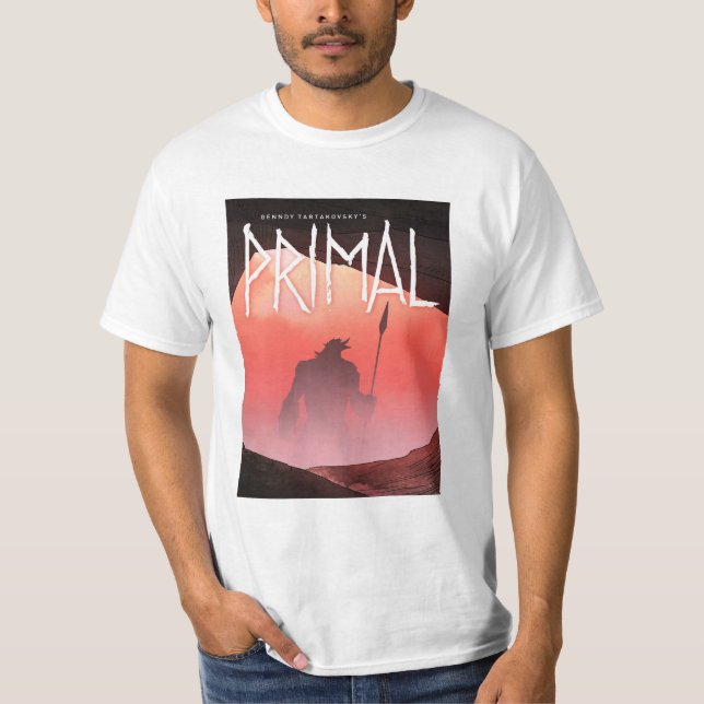 Retro genndy tartakovskys primal t shirt (Framsida)