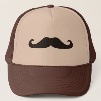 Retro gentelmanmustaschillustration truckerkeps