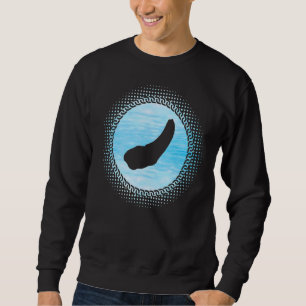 Retro Geoduck Sayed Saltwater Gooey Clam Lång Ärmad Tröja
