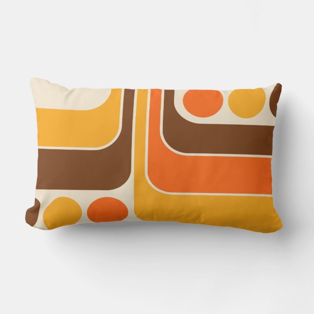 Retro Geometric Design Dekorativ kudde (Framsida)