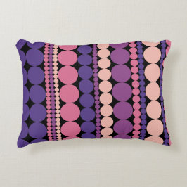 Retro Geometric Doted Rand Prydnadskudde