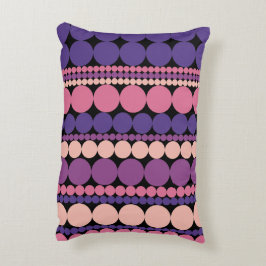 Retro Geometric Doted Rand Prydnadskudde