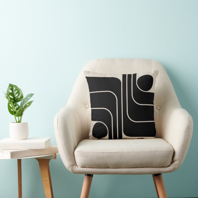 Retro Geometric Dubbla Arch Design Kudde (Stol)