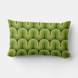Retro Geometric Gradient Wave-design Lumbarkudde