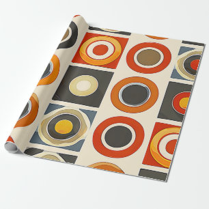 Retro Geometric Grid Presentpapper