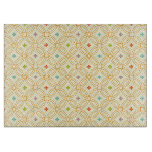 Retro Geometric Interlocking Circle Mönster