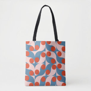 Retro Geometric: Modern Vintage Mosaic. Tygkasse
