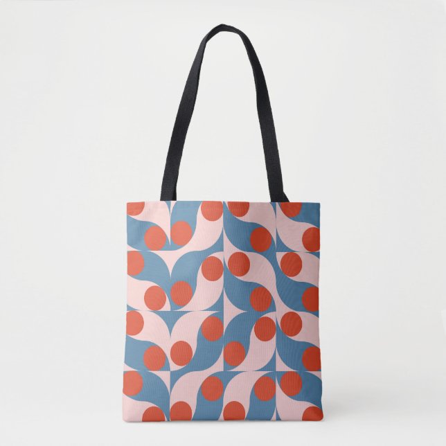 Retro Geometric: Modern Vintage Mosaic. Tygkasse (Framsida)