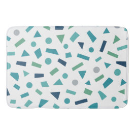 Retro Geometric Mönster - 80:s Memphis Stil Design Badrumsmatta