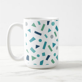 Retro Geometric Mönster - 80:s Memphis Stil Design Kaffemugg