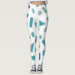 Retro Geometric Mönster - 80:s Memphis Stil Design Leggings