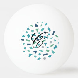 Retro Geometric Mönster - 80:s Memphis Stil Design Pingisboll