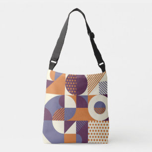 Retro Geometric Mönster Axelväska