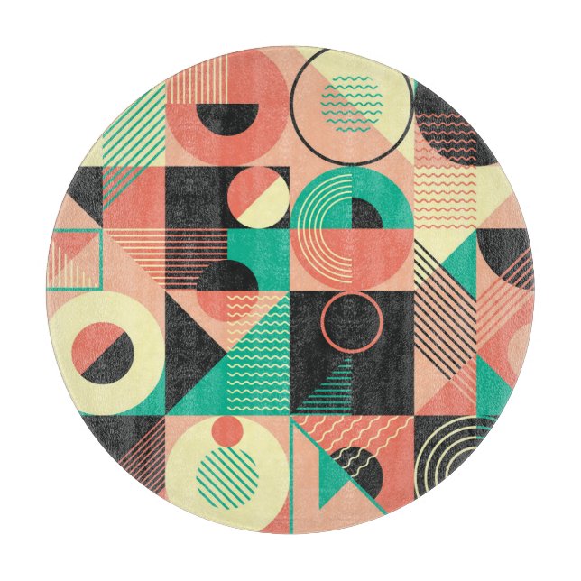 Retro Geometric Mönster Design (Framsidan)