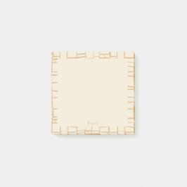 Retro geometric mönster post-it block