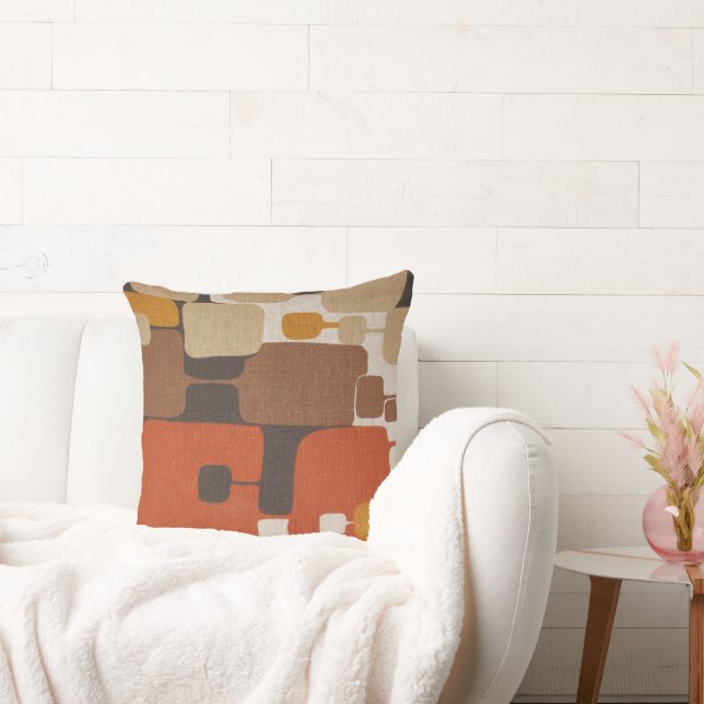 Retro Geometric på 70-talet Kudde (Soffa)