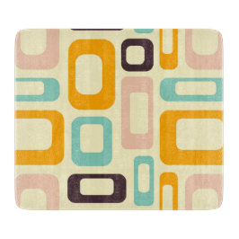 Retro geometric pattern in light beige background
