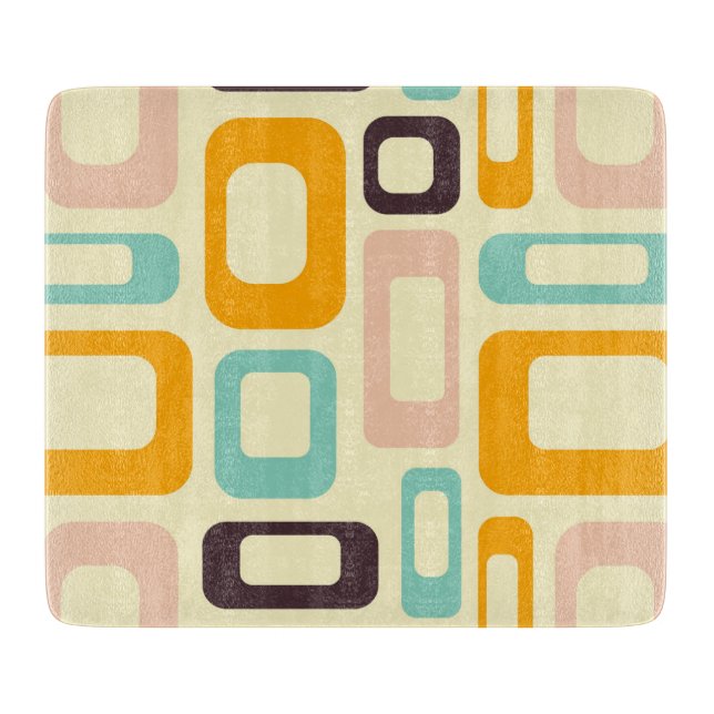 Retro geometric pattern in light beige background (Framsidan)