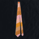 Retro Geometric Pink Orange Stripes Wedding Slips<br><div class="desc">A modern striped tie in soft retro shades of pink, mustard, and tan. The warm palette gives it a timeless, mid-century feel—perfect for weddings, groomsmen, or festive holiday gatherings. A stylish choice for men who appreciate minimalist design with vintage-inspired color. Also makes a thoughtful gift for birthdays, Christmas, or special...</div>