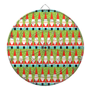 Retro Geometric Santa Dartboard Piltavla