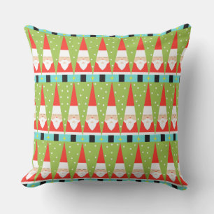 Retro Geometric Santa Dekorativ kudde