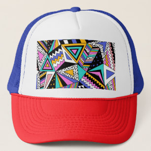 Retro Geometric Shapes: Färg Vintage. Keps
