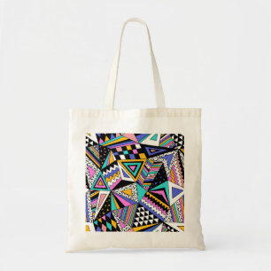 Retro Geometric Shapes: Färg Vintage. Tygkasse