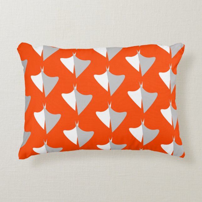 Retro geometric shapes with seamless patternabstra prydnadskudde (Framsidan)